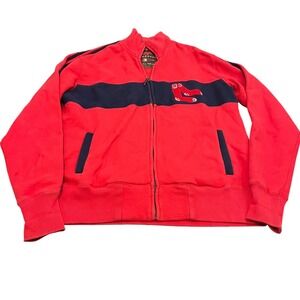 Moonlight Graham Boston Red Sox Jacket Mens Large Red Full Zip MLB Track Jacket